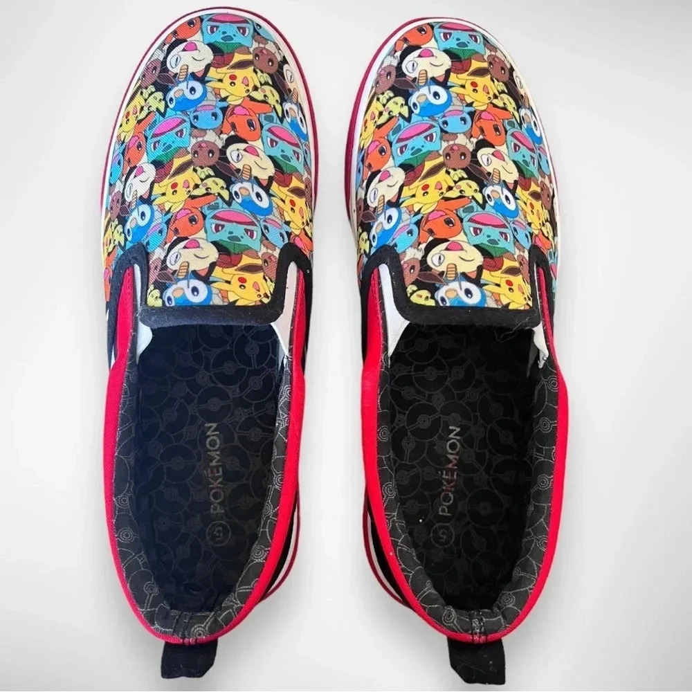 GROUND UP Pokemon‎ Pikachu Slip-on Canvas Sneakers Size 5 | EUC